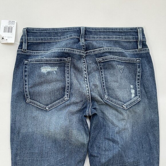 Guess Women’s Kate Skinny Low Rise Jeans Distressed Size 27 - Picture 13 of 14